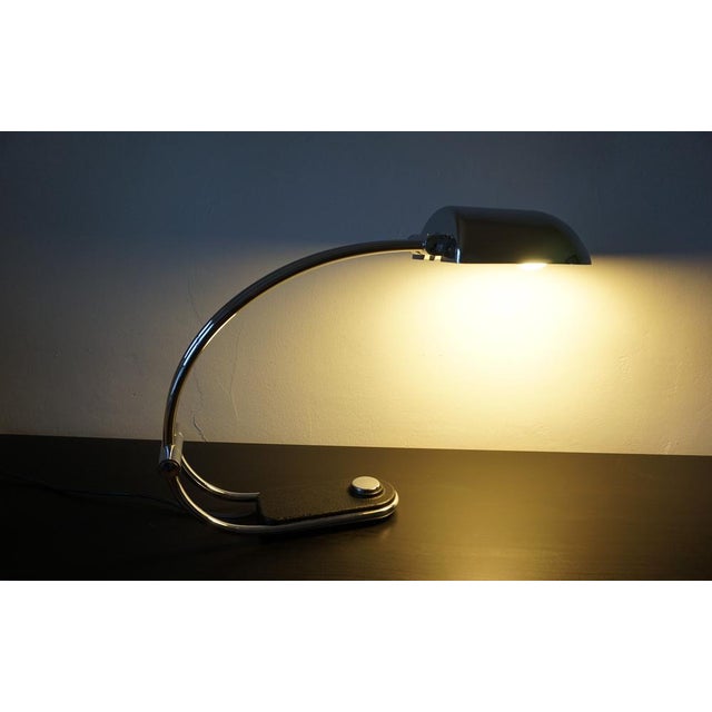 Vintage Chrome Table Lamp by Egon Hillebrand for Hillebrand Lighting, 1970s, in Very Good conditions. Designed 1970 to...