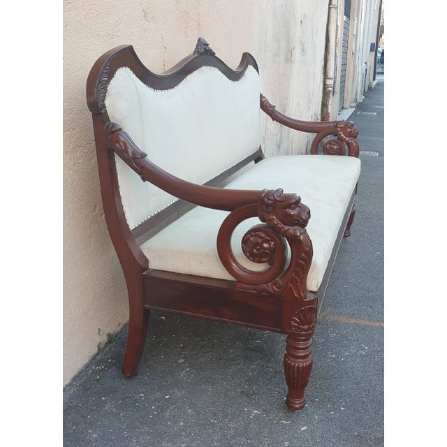 19th Century Mahogany Sofa For Sale - Image 14 of 18