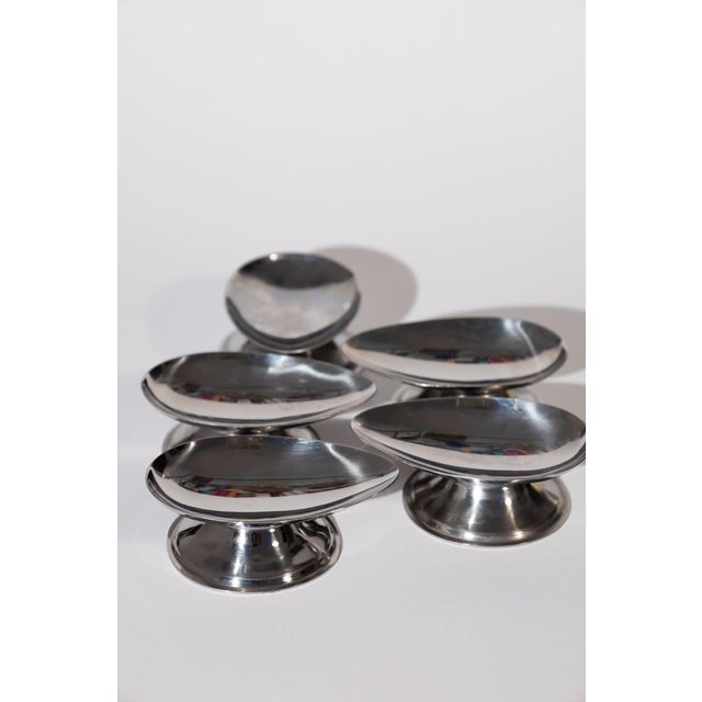 Mid-Century Modern Vintage French Egg Coupes- Set of 5 For Sale - Image 3 of 9