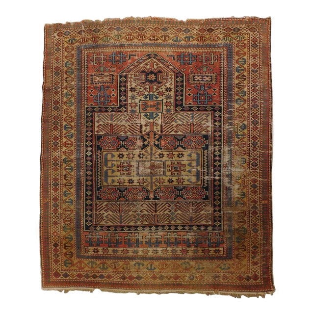 Antique Caucasian Prayer Rug Chairish