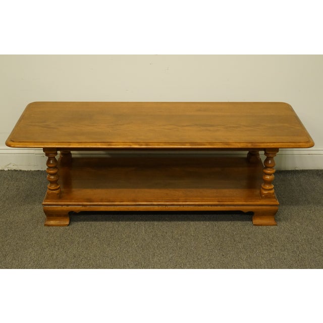 20th Century Early American Ethan Allen Heirloom Nutmeg Maple 50