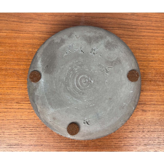 Mid-Century Modern Danish Studio Pottery Bowl from Robert Rob Bentsen, 1960s For Sale - Image 14 of 16