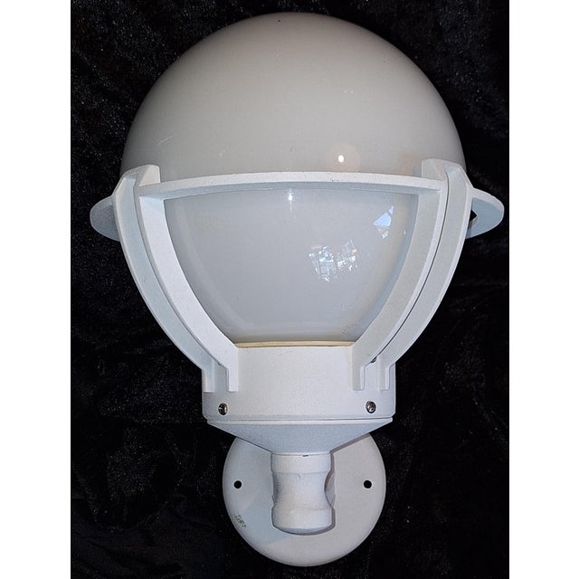 Vintage Wall Lamp in White Lacquered Metal by Bonalux, 2000s For Sale - Image 6 of 8