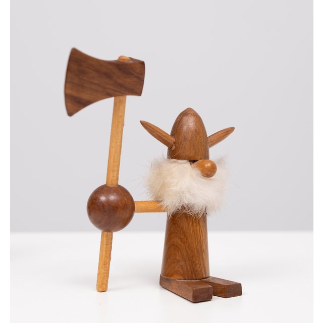 Wood Teak Viking Figurines by Kay Bojesen, 1960s, Set of 3 For Sale - Image 7 of 10