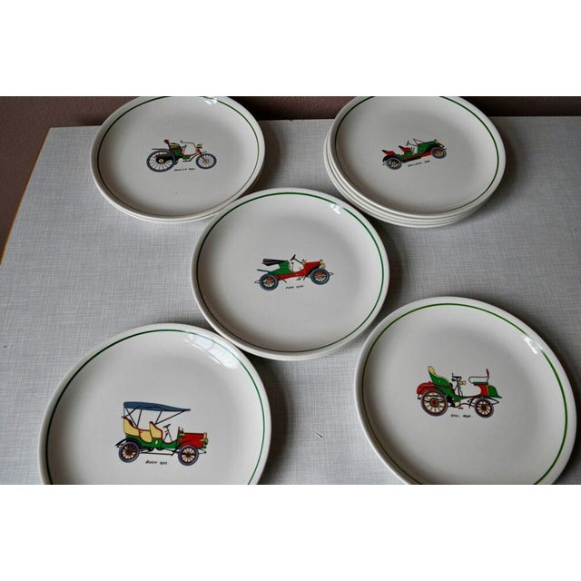 Vintage Car Plates by Orchies, Set of 10 For Sale - Image 4 of 9