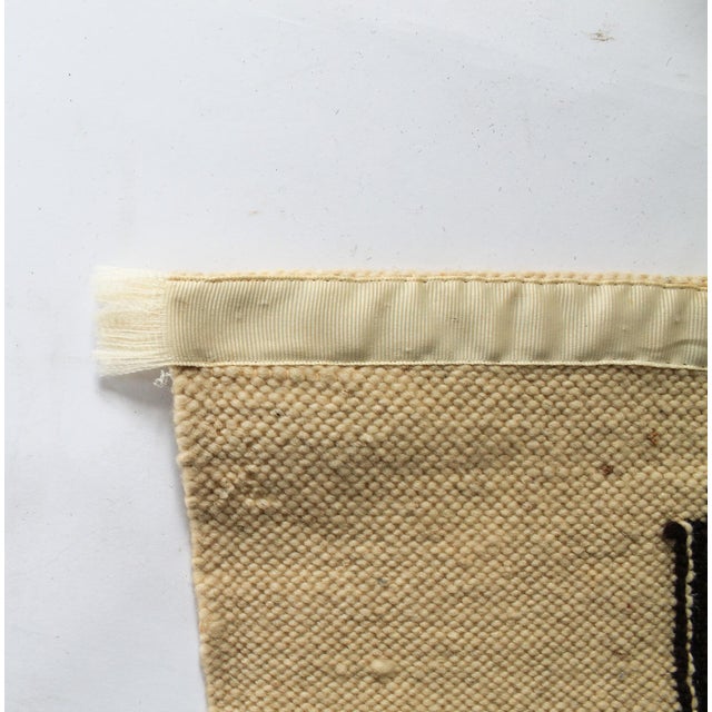 Vintage Peruvian Handwoven Alpaca Tapestry Wall Hanging Folk Art For Sale - Image 4 of 8