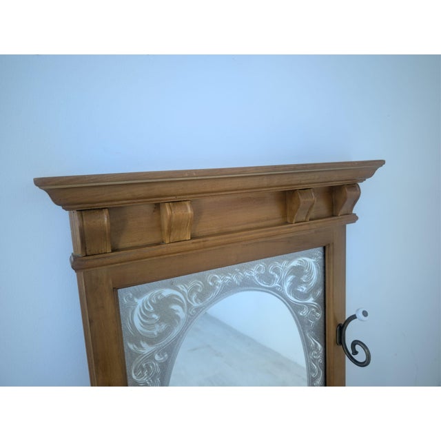 1960s Vintage Mirror with Hangers and Shelf, 1965 For Sale - Image 5 of 13