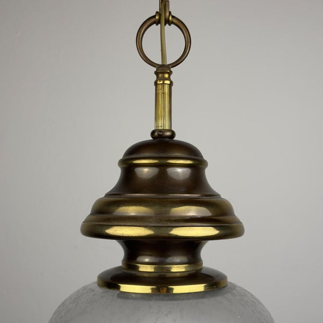 Metal Vintage Pendant Lamp by Gaetano Sciolari, Italy, 1960s For Sale - Image 7 of 15