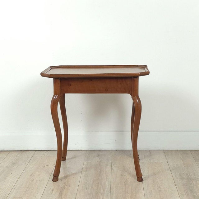 Wood 18th Century Fruitwood Tray Top Table, Italy For Sale - Image 7 of 11