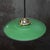 1950s French Green Enamel & Brass Pendant Light For Sale - Image 5 of 8