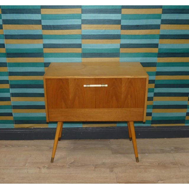 Mini Chest of Drawers with Drop-Down Compartment, 1950s For Sale - Image 13 of 13