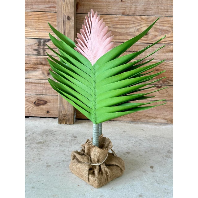 2000 - 2009 Coastal Tropical Vibrant Canvas Bromeliad Decorative Piece For Sale - Image 5 of 10