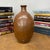 Reddish ClayBrown Sake Bottle Shaped Ceramic Vase For Sale - Image 4 of 8