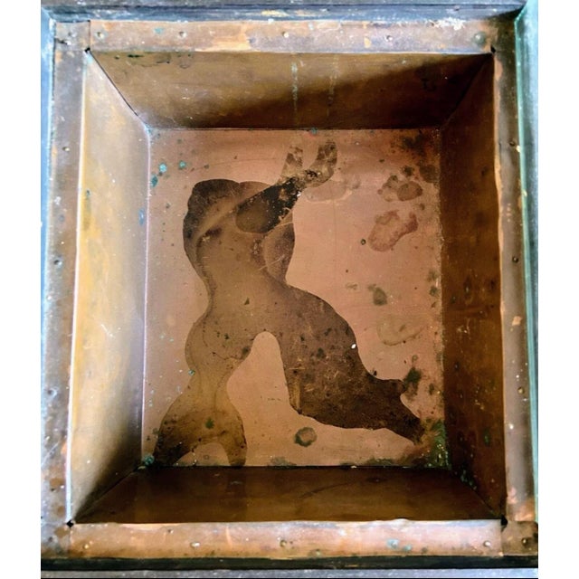 A Japanese Hibachi brazier table. Unsure of exact date but likely from the early 1900s based on research. Dark wood with...