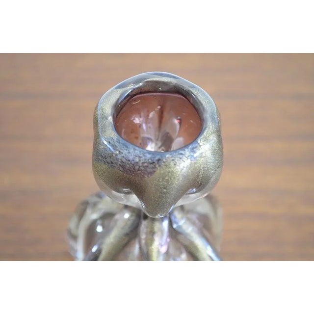 Mauve Mid-Century Murano Candlestick from Barovier & Toso, 1950s For Sale - Image 8 of 11