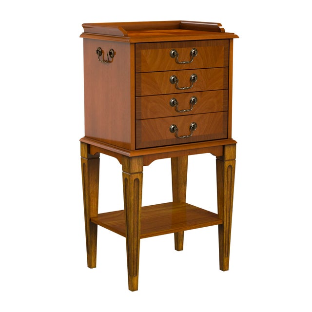 Brown Hardwick 4 Drawer Chest, Medium Brown For Sale - Image 8 of 8