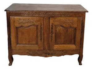Low Sideboard Carved in Norman Oak
