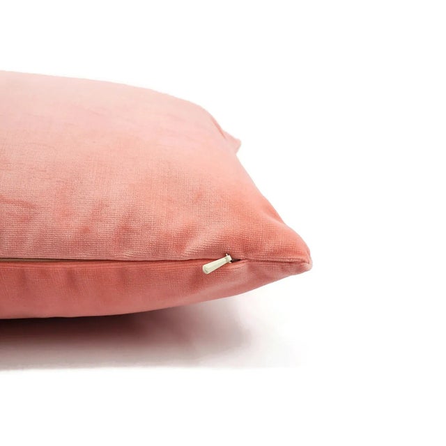 Kravet Kate Spade Calmative in Persimmon Velvet Lumbar Pillow Cover For Sale - Image 4 of 6