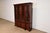 English Late 20th Century Kindel Furniture Georgian Carved Mahogany Lighted Breakfront Bookcase Cabinet For Sale - Image 3 of 15