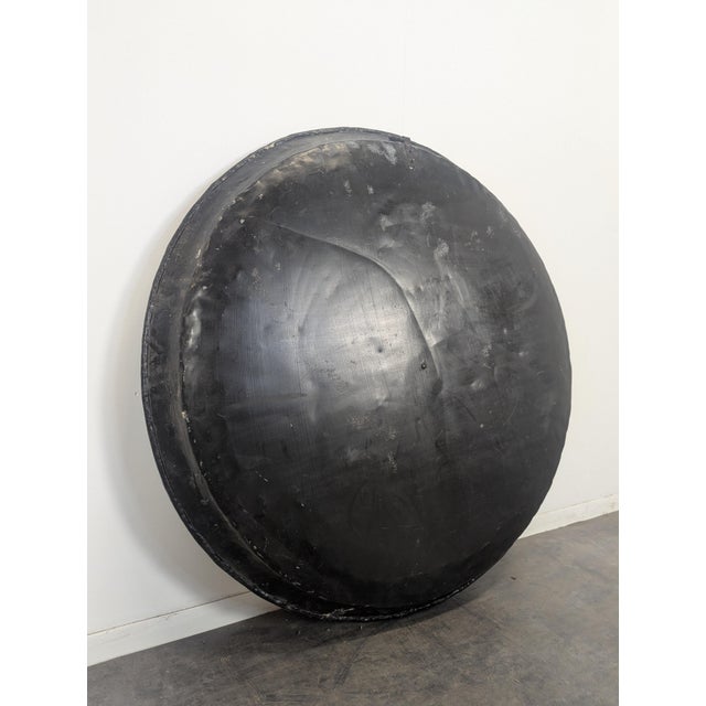 Moroccan Serving Tray in Painted Sheet Metal For Sale - Image 3 of 6