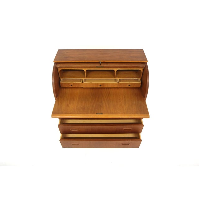 Vintage Swedish Round Secretary, 1950s For Sale - Image 4 of 7