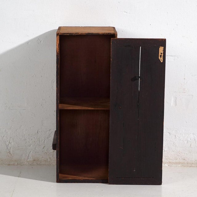 Wood Japanese Merchant Storage Cabinet For Sale - Image 7 of 11