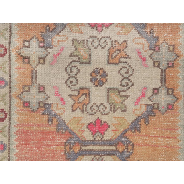 Textile 1970 Vintage Turkish Runner Rug, Hand Knotted Wool Hallway Runne For Sale - Image 7 of 10