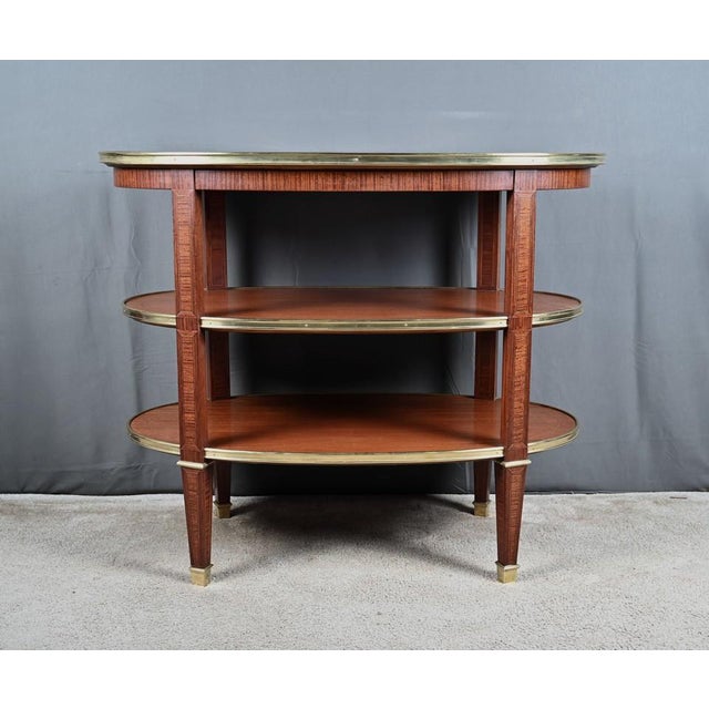 Three-Tier Serving Cart in Mahogany, 1890s For Sale - Image 11 of 14