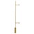 TF411 Wall Lamp in Satin Brass with Orientable Tubular Diffuser by Daluce For Sale - Image 8 of 8