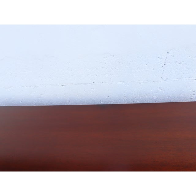 Flame Mahogany Long Credenza Sideboard Media Console Bathroom Vanity 6903 For Sale - Image 14 of 15