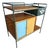Arthur Umanoff Outdoor Iron Bar Cart Mid Century Modern For Sale