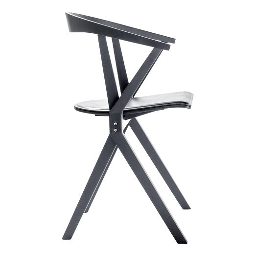 Grcic B Chair in Black Leather by Konstantin for BD Barcelona For Sale