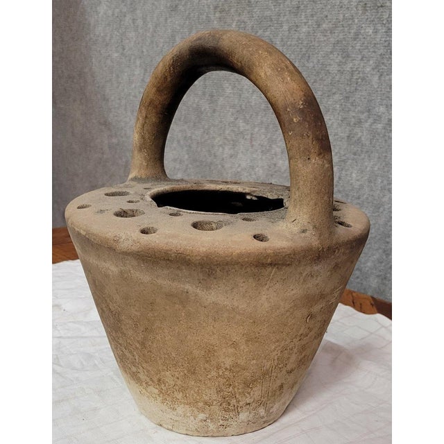 Traditional Berber Terracotta Pottery Vase For Sale - Image 3 of 6