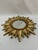 Vintage Bright Gold 13" Sunburst Wall Accent Mirror For Sale - Image 4 of 17