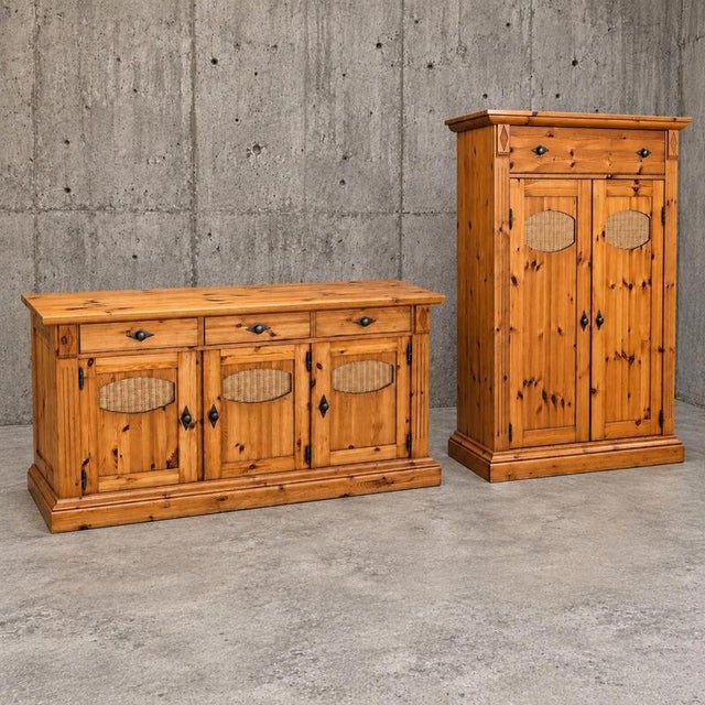 Brown Classic Pine Vertiko Sideboard For Sale - Image 8 of 8