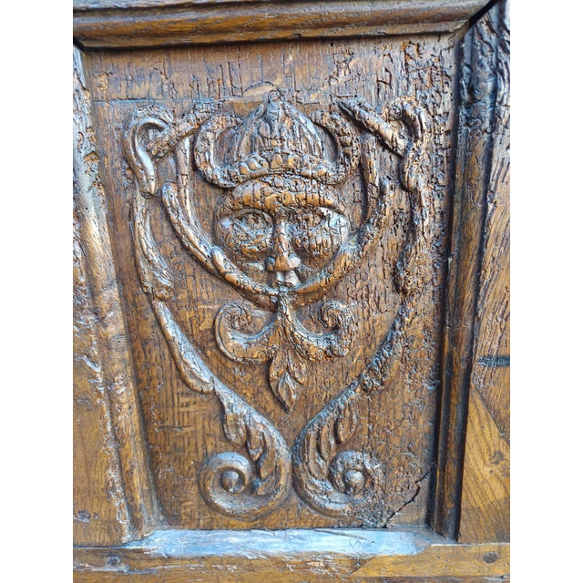 High Chest in Oak For Sale - Image 13 of 18