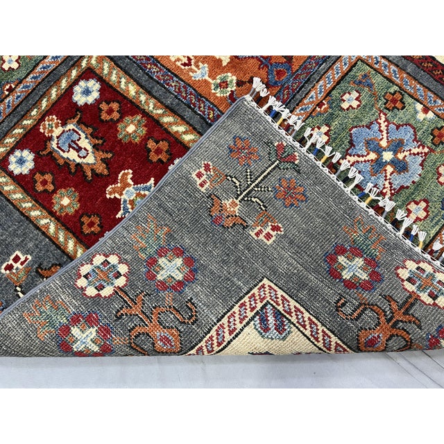 Gray Bakhtiari Persian Tree of Life Garden Panel Wool Rug, 4'11" X 6'6" For Sale - Image 12 of 12
