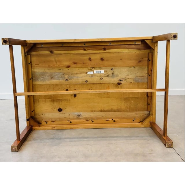 Transitional Late 20th Century Vintage Ralph Lauren Tray Top Pine Coffee Table For Sale - Image 3 of 6