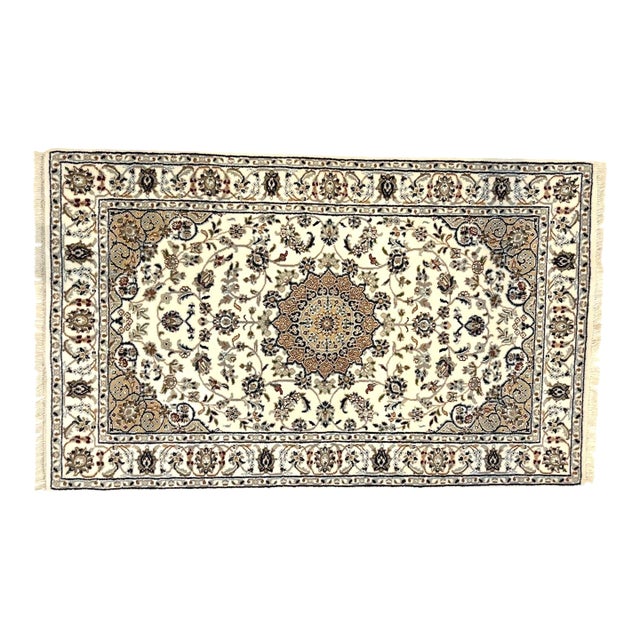 1980s Indo Persian Nain , 3'2" X 5'1" For Sale