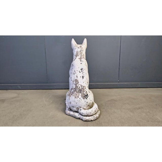 1960s Vintage Concrete Guard Dog Sculpture, 1960s For Sale - Image 5 of 15