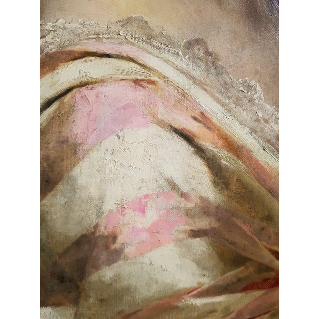 Chantron Alexandre-Jacques - Woman Portrait - Oil on Canvas, Framed - 1884 For Sale - Image 10 of 12