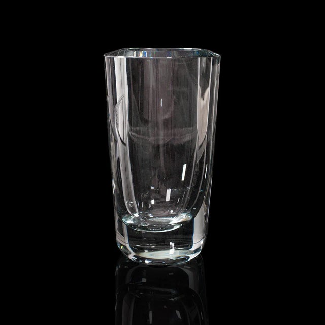 1960s Vintage Swedish Decorative Art Glass Flower Vase For Sale - Image 13 of 13