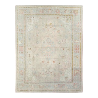 Galerie Shabab Collection Early 20th Century Turkish Oushak Room Size Carpet For Sale