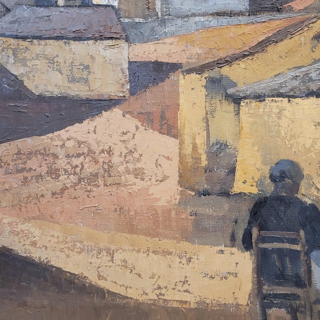 José María García Fernández, Pueblo Castellano, 1980s, Oil Painting on Canvas, Framed For Sale - Image 10 of 18