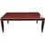 Brown Art Deco Rosewood and Gilded Albert Fournier Dining Table With Brass Accents For Sale - Image 8 of 8