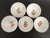 Vintage Sherbets With Hand Painted Cherries - Set of 5 For Sale - Image 4 of 13