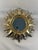 Vintage 1960s Bright Gold Sunburst Wall Mirror For Sale - Image 4 of 12