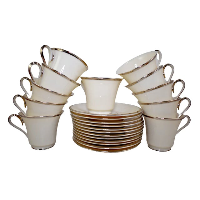 Late 19th Century Lenox Solitaire Cup & Saucer Set – 23 Pieces For Sale - Image 12 of 12