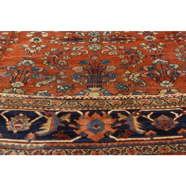 Early 20th Century Oversized Antique Persian Mahal Rug - 11'01 X 17'07 For Sale - Image 5 of 6