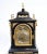 Victorian bracket clock, circa 1880 in an ebonised case with a silvered chapter ring displaying roman numerals with two...